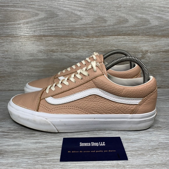 Vans Shoes - Vans Women’s Old School Pink Leather Low Top Lace up Sneakers Size 8.5